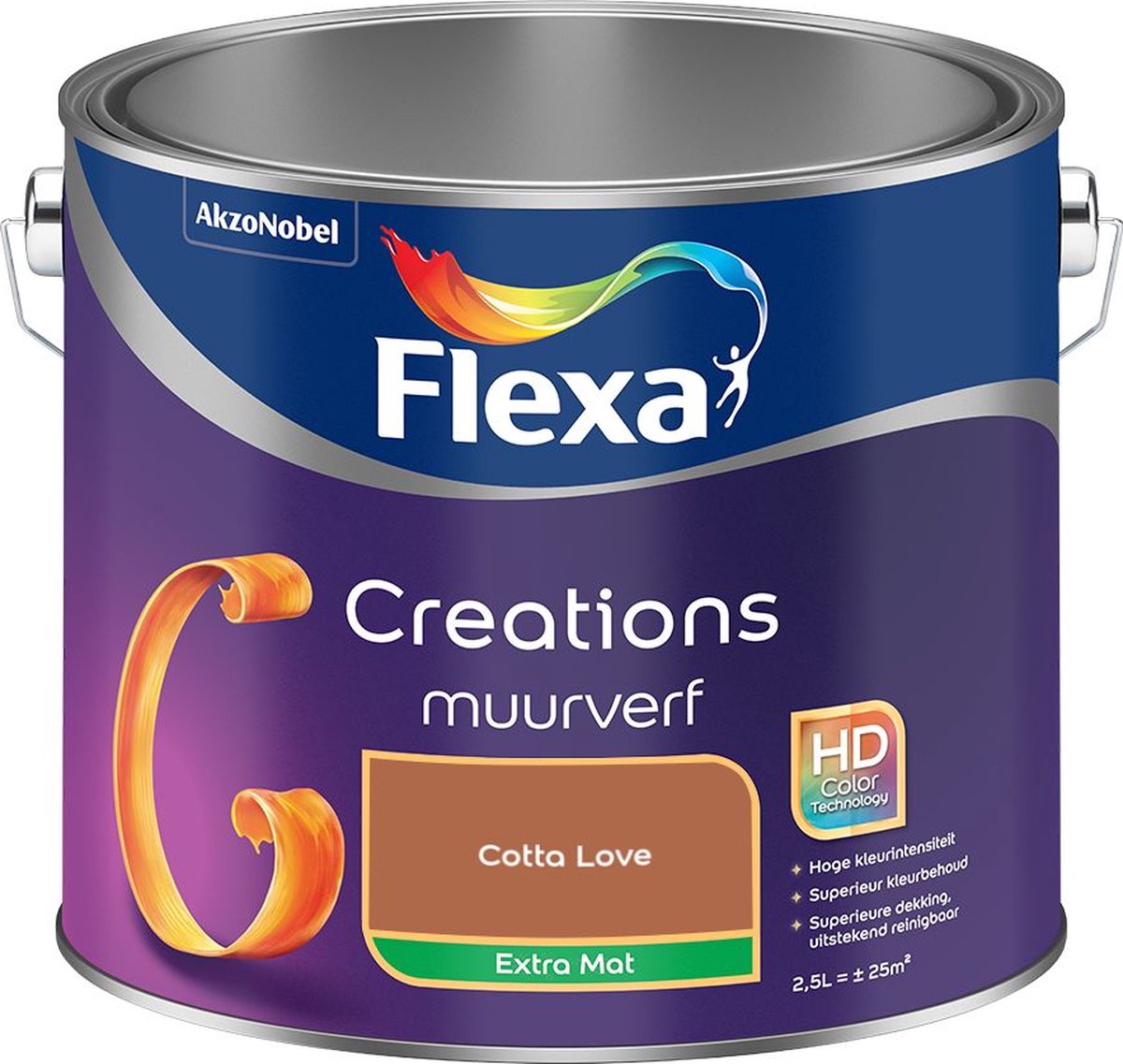 Flexa - creations extra mat - Love - 2.5l | bol.com