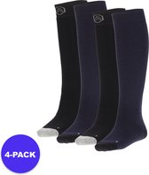 Apollo (Sports) - Skisokken Unisex - Badstof zool - Blauw - 35/38 - 4-Pack - Voordeelpakket