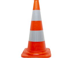 Verkeerskegel Verzwaard 50 cm - 2,3 Kg - Reflecterend - Pion - PVC - Pylon