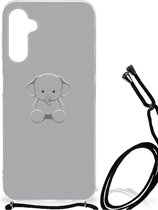 Telefoonhoesje Geschikt voor Samsung Galaxy A14 5G TPU Case met transparante rand Baby Olifant