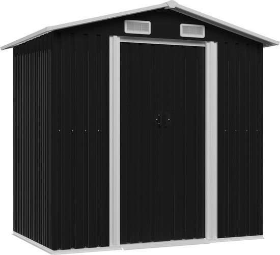 vidaXL - Tuinberging - 204x132x186 - cm - staal - antraciet