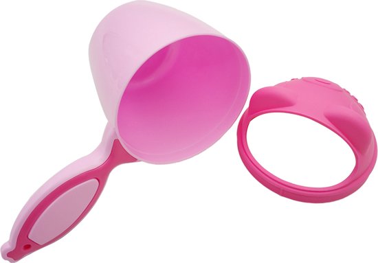 Peuter Shampoo Cup - Kleur: Roze - Baby of Peuter Haren Wassen - Baby Cup - Roze Baby Was Cup - Baby Baden - Makkelijk Haren Wassen Baby - Baby Was Gietertje van DUSHI. — afbeelding 3