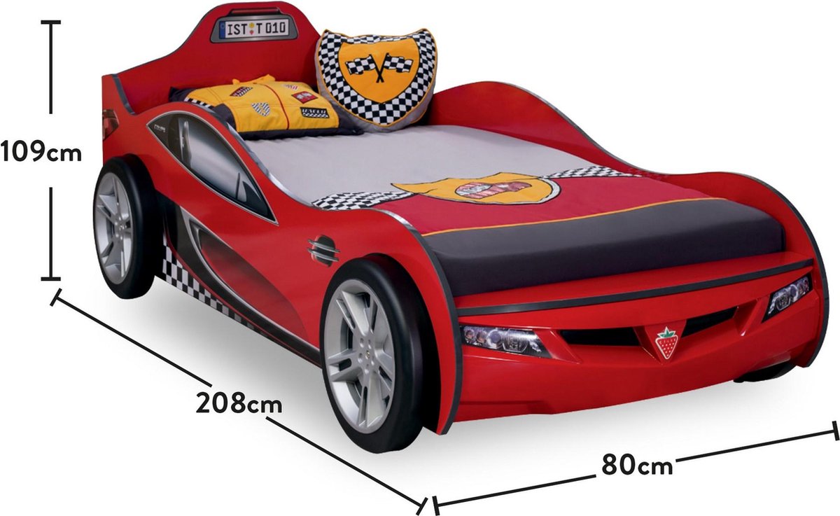 pleegouders isolatie mouw Peuter Autobed - Rood Turbo Retro - Snelheidsduivel Design - Perfect voor  Kleine Racers | bol.com