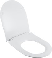 SENSEA - Ovale toiletzitting - glanzend wit - met valbeveiliging - Neo