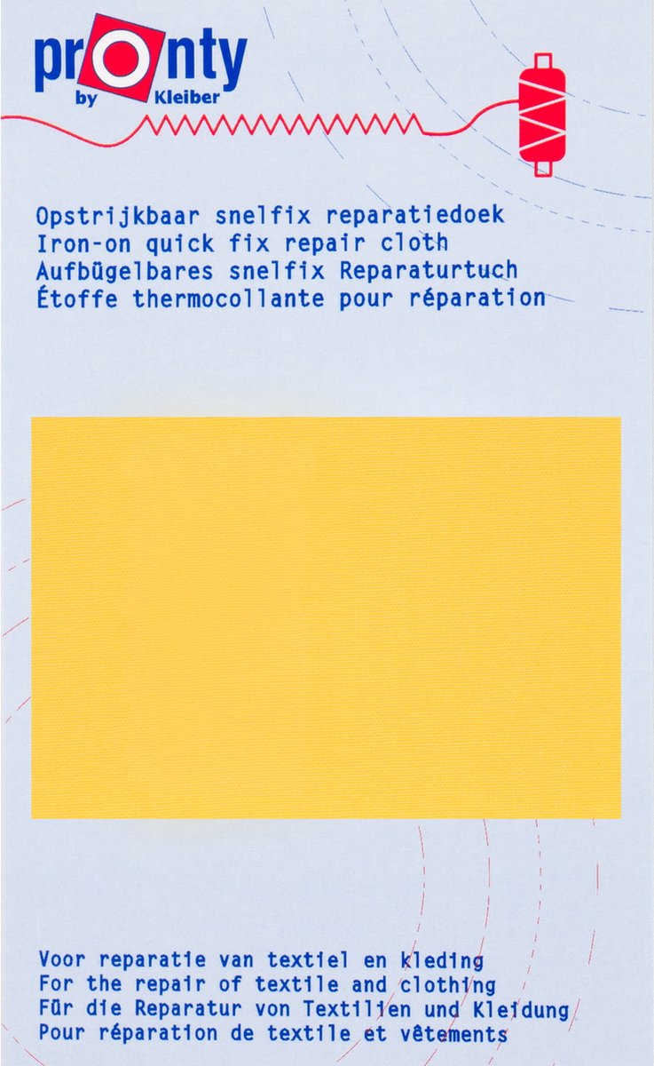 Reparatiedoek opstrijkbaar Pronty 11x25cm