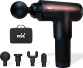 Mini pistolet de Massage Ox - Appareil de Massage Sport et Relax - 4 accessoires - Appareil de Massage - Pistolet de Massage - Professionnel - Zwart