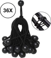 PD® - Spanelastiek - Zwart - Elastiek koord - Spanrubbers - Elastiek Met Bal - Tentspanner - Tentelastiek - Tentspanners met Bal - Elastiek Trampoline