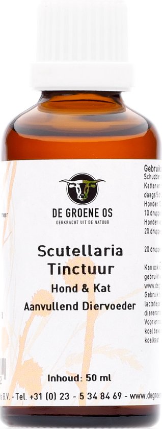De Groene Os Scutellaria tinctuur hond & kat (50ml)