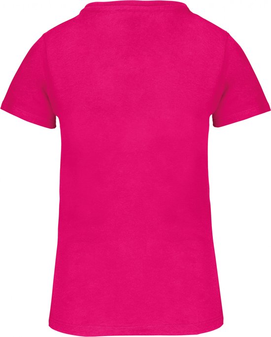 T-shirt Dames S Kariban Ronde hals Korte mouw Fuchsia 100% Katoen