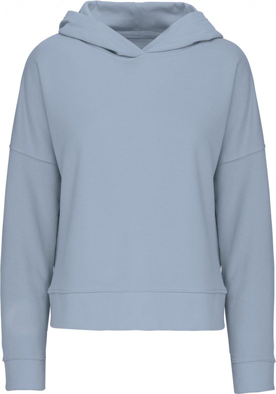 Sweatshirt Dames L/XL Kariban Lange mouw Aquamarine 91% Katoen, 9% Polyester