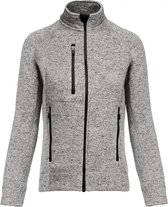Sweatshirt Dames XL Kariban Lange mouw Light Grey Melange 100% Polyester