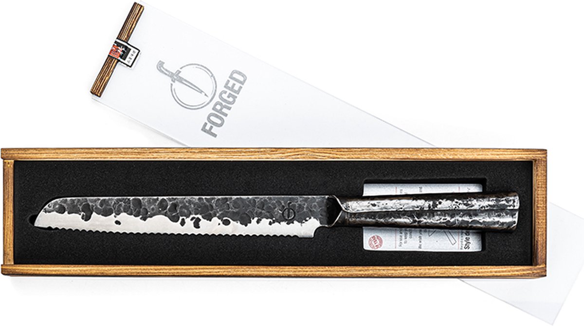 Forged Brute Broodmes 20cm - RVS - In Houten Giftbox