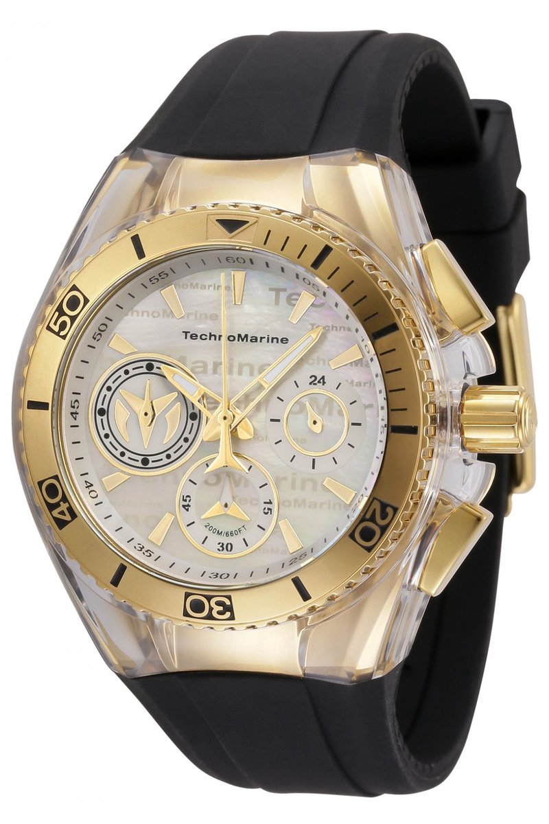 TechnoMarine Cruise TM-120029 Dames Horloge - Waterdicht - Analoog - Quartz Uurwerk - Roestvrij Staal met zilveren Wijzerplaat - 40mm