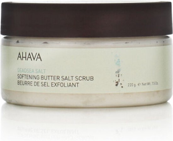 AHAVA Dode Zeezout Scrub - Gladmakend & Verkwikkend | Natuurlijke Exfoliatie | Gezichtsreiniger & Gezichtsscrub | Body Scrub voor mannen & vrouwen - 220g - AHAVA