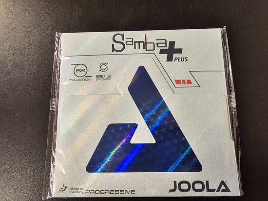 Joola Samba - Gomma Per Tennistavolo, Spessore 1.8 Mm, Colore Nero, Sensazione Ottimale Della Palla, Rivestimento Offensivo Tutto Tondo