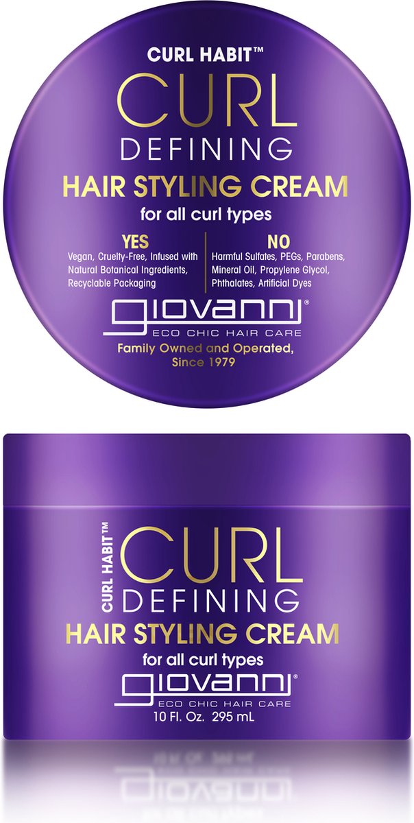 Giovanni Cosmetics-Curl Habit - Curl Hair Styling & Defining Cream - 295ml