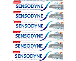 foto van SENSODYNE Gentle Whitening Tandpasta - Voor gevoelige Tanden - 6x75 ml - voordeelverpakking