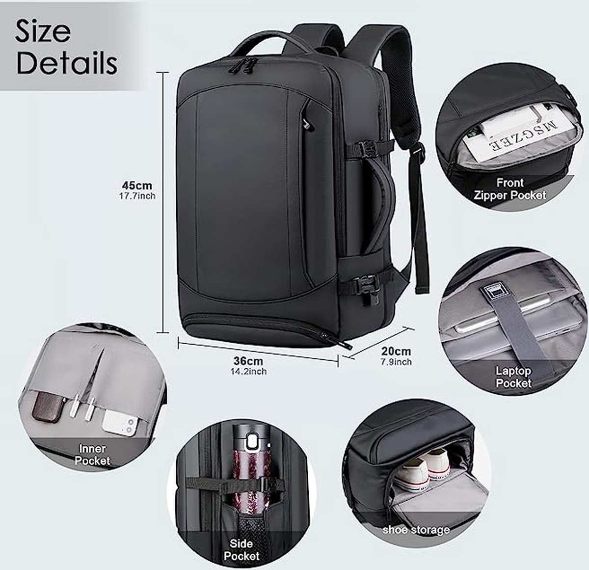 Computer Rugzak Laptop Rugzak voor School Reizen Rugzak Cabin Bag 45x36x20 Nieuwe ...
