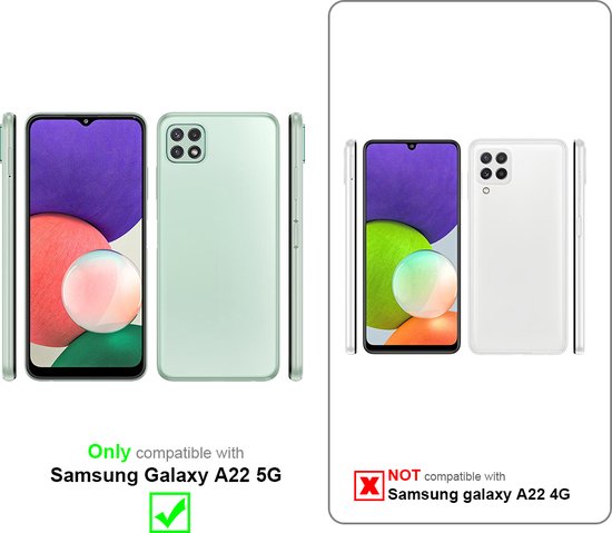 Cadorabo Hoesje geschikt voor Samsung Galaxy A22 5G in LIQUID GROEN - Beschermhoes gemaakt van flexibel TPU silicone Case Cover