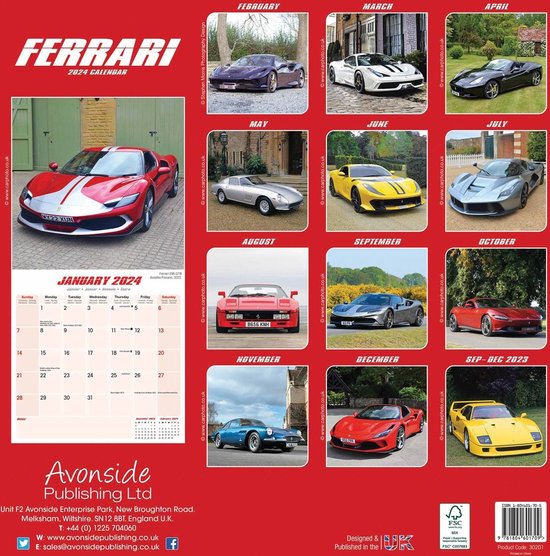 Ferrari Kalender 2024