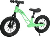 Loopfiets - Balance Bike Sport - loopfiets vanaf 2 jaar - Kawasaki groen - met zijstandaard - snel sluiting zadelpen - super licht magnesium frame
