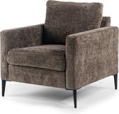 Hoppa! Fauteuil 1 place, tissu Elite, marron