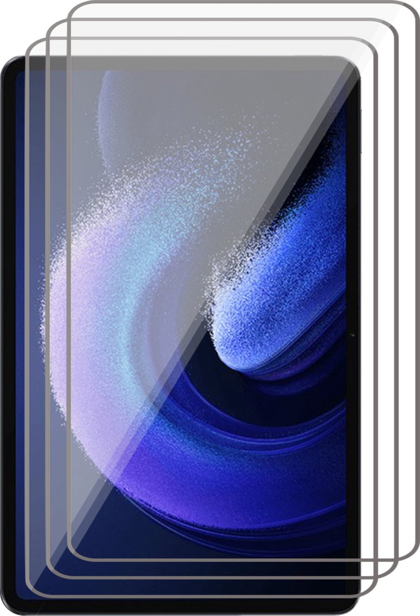 Screenprotector geschikt voor Xiaomi Pad 6 - 3x Gehard Glas Screen Protector GlassGuard