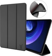 Hoesje geschikt voor Xiaomi Pad 6 - SmartDefend Book Case Cover Leer Zwart