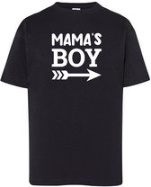 T-Shirts Mama's Boy-Zwart-92