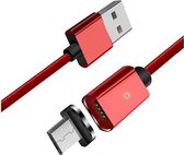 Essager 2.4A USB naar Micro-USB Fast Charge Oplaad Kabel 2M Rood