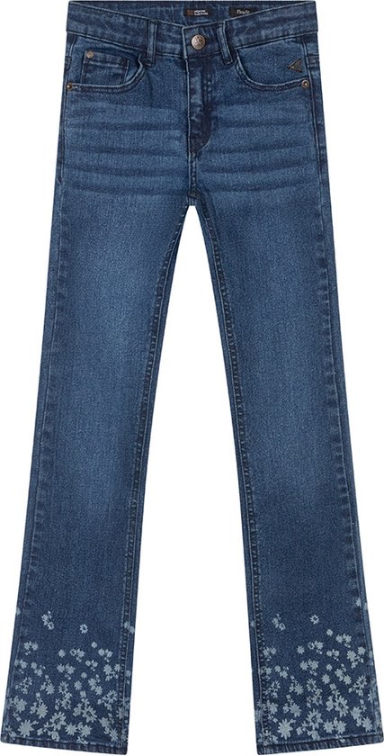Pantalon jeans flair Filles Lola AOP - Denim Medium