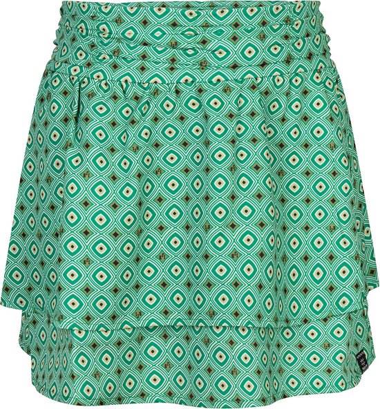 Meisjes rok geometric print - Gras groen