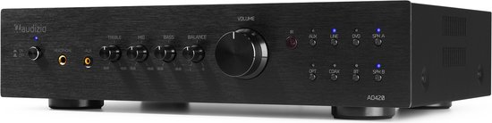 Stereo versterker - Audizio AD420B - 4-kanaals hifi versterker met Bluetooth - Subwoofer aansluiting — afbeelding 5