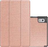 Hoesje Geschikt voor Lenovo Tab M9 Hoesje Case Hard Cover Hoes Book Case - Rosé goud