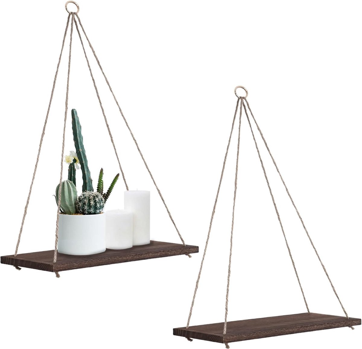 Allecto Plus - Grote kokosnootschaal hangende bloempot voor orchideeën