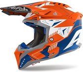 Casque Offroad Airoh Aviator 3 Spin Oranje Fluo Mat - Taille S - Casque