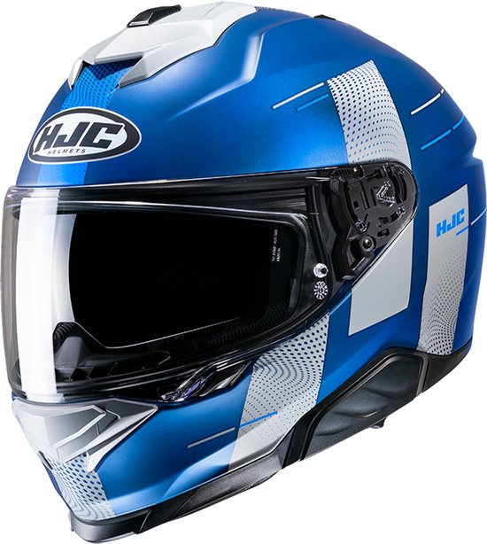Hjc I71 Peka Blue Grey Mc2Sf Full Face Helmets 2XL - Maat 2XL - Helm