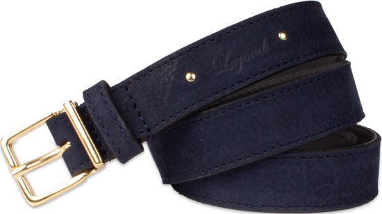 Legend Dames - Leren Riem - Blauw - 95 cm