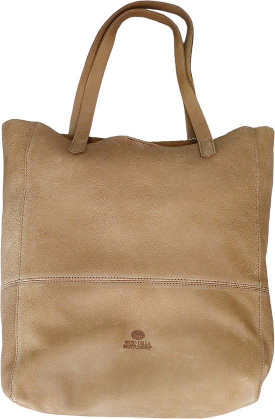 Fred de la Bretoniere shopper bruin leer Shabbies bol