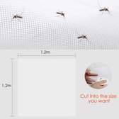 MYCARBON Vliegengaas voor Ramen, 2 Stukken, Insectenbescherming, Snijdbaar, zonder Boren, 150x180cm (120x120cm)