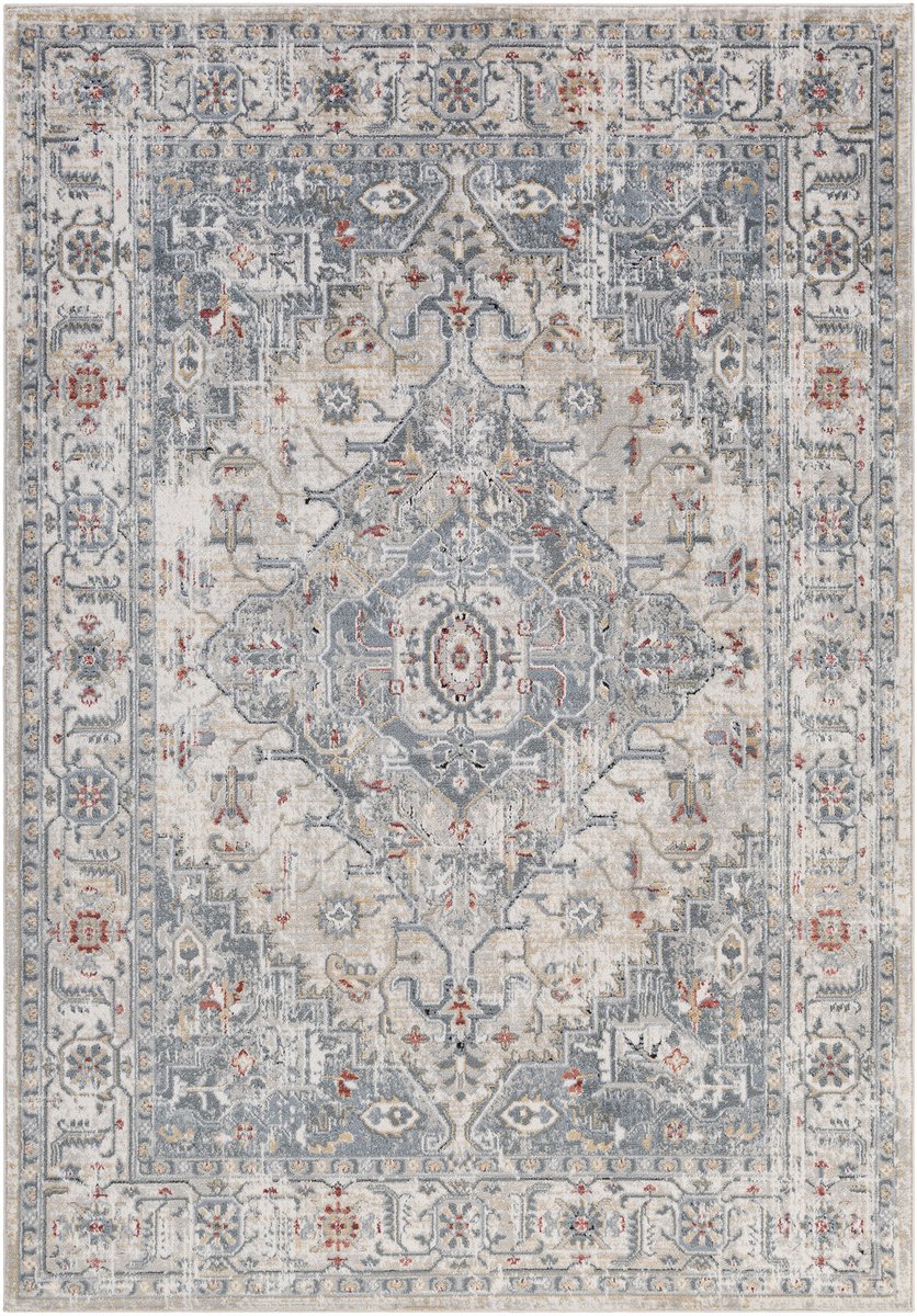 SURYA - DALILA Vintage Oosters Grijs Tapijt