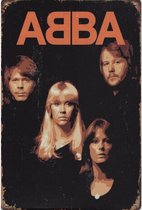 Wandbord Muziek 70 - 80s - Abba The Band
