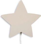 Houten wandlamp kinderkamer | Ster - beige | toddie.nl