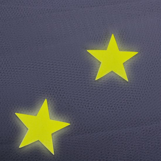 Blauwe Klamboe met 67 Glow in the Dark Sterren - Blauw Hemelbed voor Kinderkamer of Volwassenen - Sterrenhemel Sluier, Hemeltje en Bedtent - Baby Muggennet Decoratie — afbeelding 2