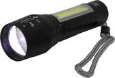 Bol.com Hofftech Zaklamp - 5 Watt - 14 cm - 5 Standen - Zwart aanbieding