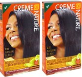 Creme of Nature natural black C11- Creme of Nature Liquid Permanent Hair - natuurlijk zwart kleur voor alle haartypen- pruiken , extension en waves.