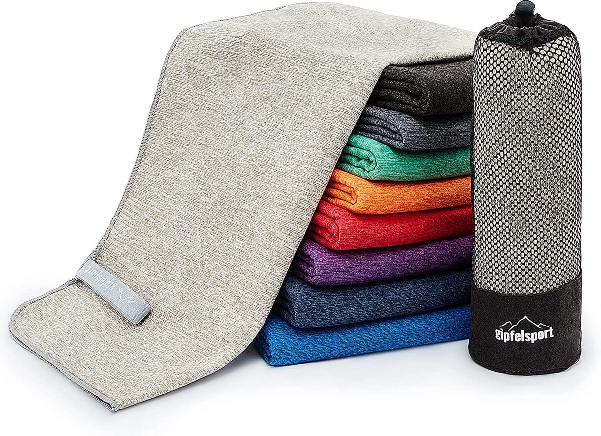 Microvezel handdoek | 1x XL (180x80cm) | lichtgrijs - Brush