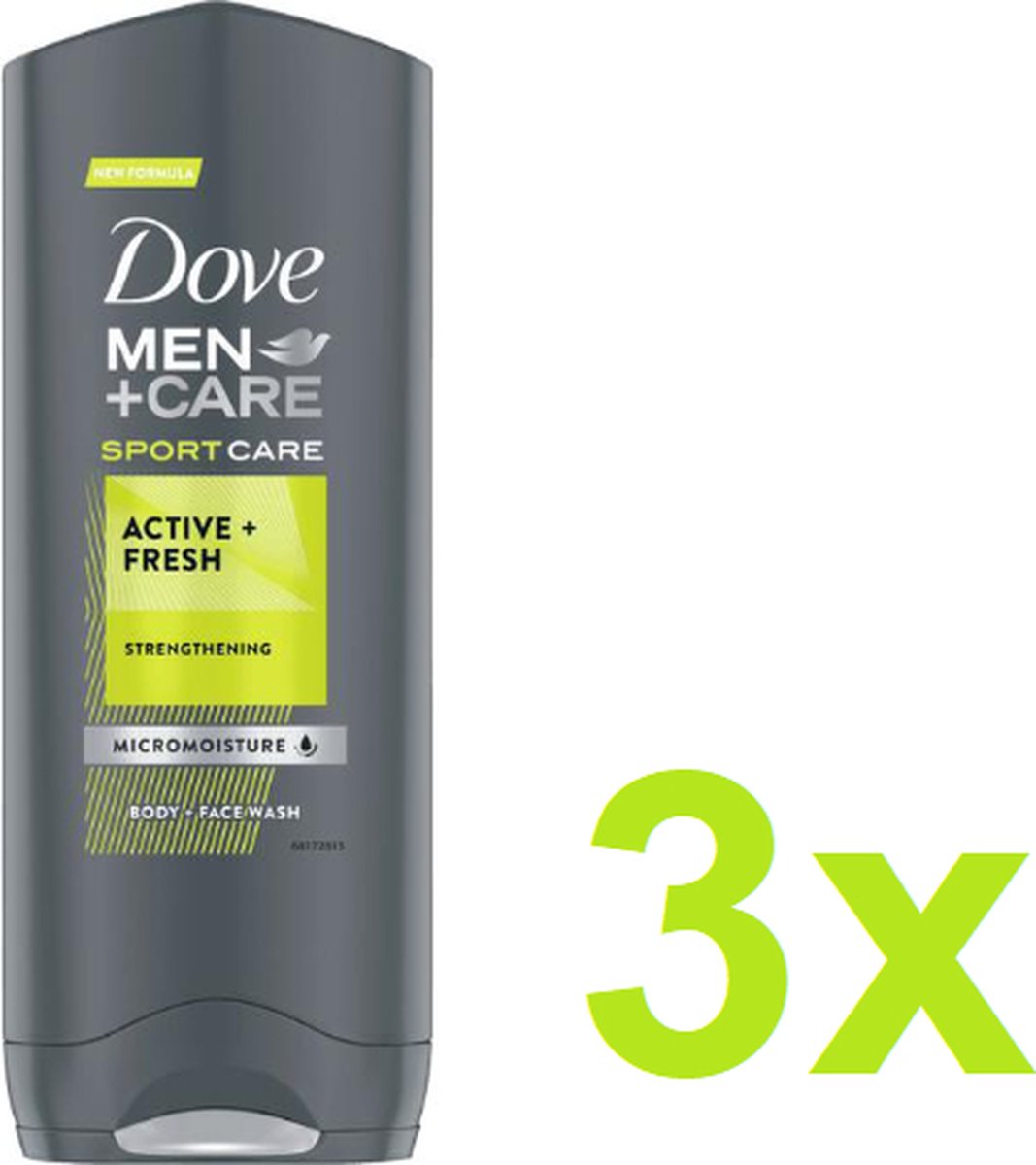 Dove Douchegel - Active + Fresh Sport- 3 x 250 ml