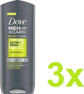 Dove Douchegel - Active + Fresh Sport- 3 x 250 ml