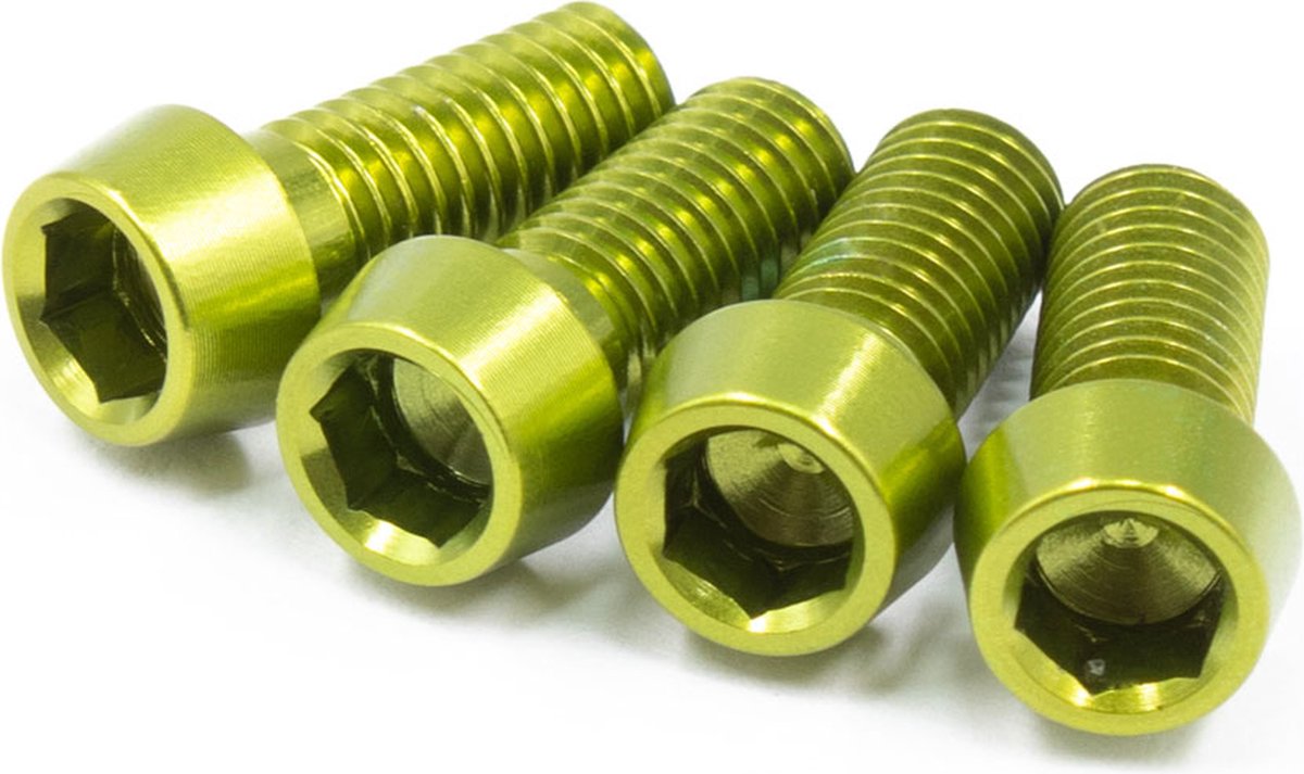 JRC-Components Bottle Cage Bolts | 4pcs Acid Green